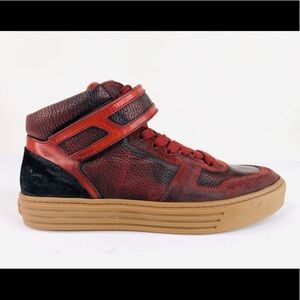 Hogan Rebel Textured Marron High Top Sneakers